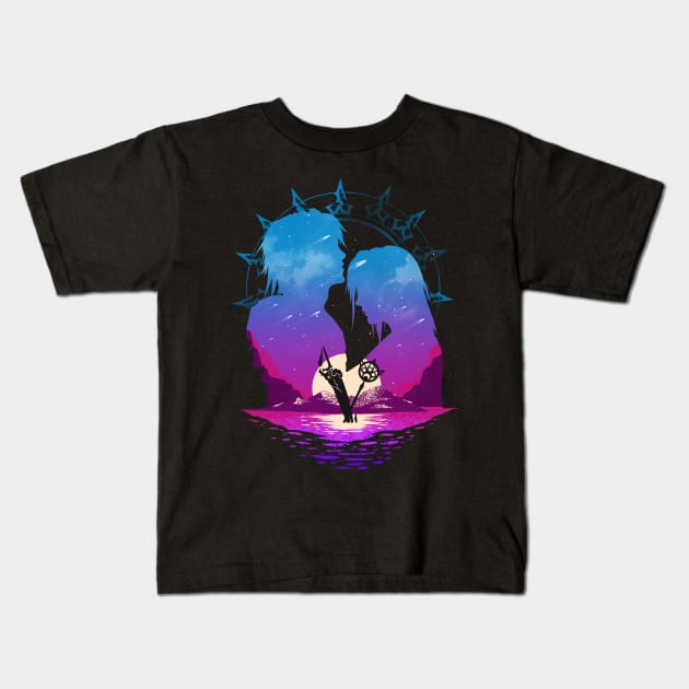 tidus x yuna Kids T-Shirt by SourKrispop